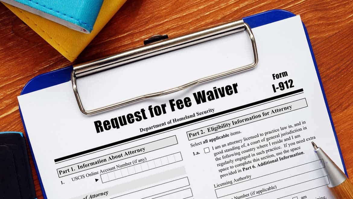 How to request a Fee Waiver before the USCIS